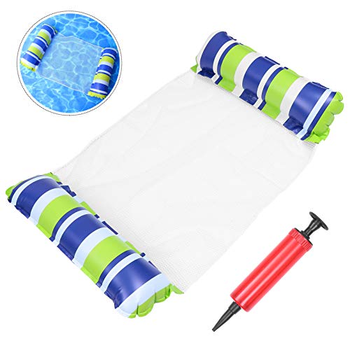 TOYANDONA Piscina Flutuante Água Cama de Rede Durável Almofada Cadeira Flutuante Cama Flutuante Infl