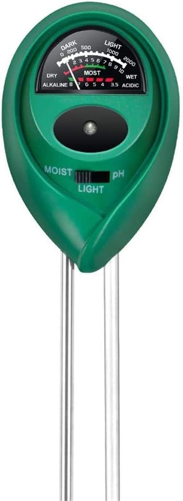 Real Instruments 3 in 1 Soil Moisture Sensor Meter, Soil pH Meter Water Monitor Hydrometer and Sunlight Sensor, Plant Moisture Meter for Gardening Farming Indoor Outdoor Use (B0CKRSC356) Amazon Price History, Amazon Price Tracker