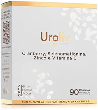 Suplemento Uroliv trata Incontinência Urinária feminina 90 Cáps (3 meses de uso)
