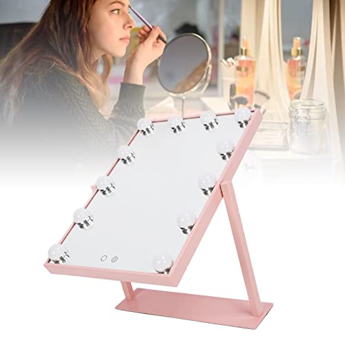 Espelho de Lâmpadas de Mesa, Lâmpadas Led Espelho Rotação de 360 ​​graus Controle de Toque 3 Cores R