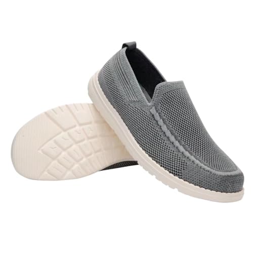 Image of 1TAZERO Men Slip On Shoes Loafer with Arch Support Insoles,Men Casual Shoes for Plantar Fasciitis