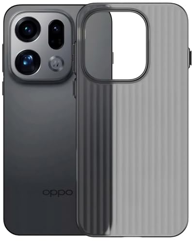 Image of Kapa Wave Frosted Grip Back Cover for Oppo Find X9 | Ultra Slim [with Metal Buttons] Matte Finish Back Case (Grey)