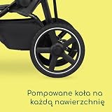 Bebeconfort Cloudy, Terenowy wózek dziecięcy, 0–4 lata (do 22 kg), Odchylane oparcie, Szybkie składanie, 3 Duże pompowane koła, Regulowana rączka, Obszerny kosz, Mineral Graphite