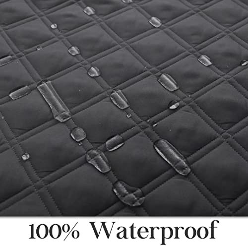 Tomoro 100% Waterproof Recliner Chair Cover For Dogs - Non Slip Quilted Sofa Slipcover Furniture Protector With 5 Storage Pockets, Washable Couch Cover With Elastic Straps For Kids And Pets #TOP3