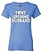 Shop4Ever I Love My Awesome Husband Women's T-Shirt Couples Shirts X-Large Carolina Blue0