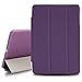 BESDATA Ultra Thin Magnetic Smart Cover [Wake/Sleep Function]& Translucent Back Case for Apple 1st Gen Generation iPad Mini + Screen Protector + Cleaning Cloth + Stylus (Purple)