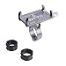 Produktbild Fahrrad Handyhalterung Telefonhalterung Motorrad Scooter Fahrrad Universal Handy Halterung Schnellspanner Outdoor Lenker Handy Halter Für 3,5 bis 6,2 Zoll Smartphone,Lenker: 22,2-31,8 mm (Grau)