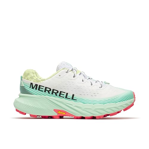 Merrell Chaussures de trail Agility Peak 5 pour femme, Blanc/céladon, 7.5