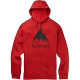 Puños y cintura de tela. Burton Oak - Sudadera con Capucha para Hombre, Hombre, 16223108600, Rojo Escarlata HTTR, Small