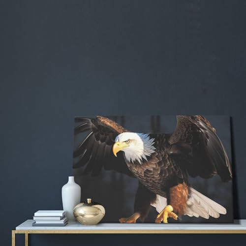 Impression sur toile d'aigle à tête blanche finition HD premium - 5