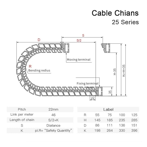 Chaîne porte-câbles ouverte pour protéger les câbles de CNC - 3