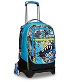 Photo Gallery trolley scuola jack 3 ruote - sj boy bambino - azzurro - zaino sganciabile - doppio uso Photo Gallery trolley scuola jack 3 ruote - sj boy bambino - azzurro - zaino sganciabile - doppio uso