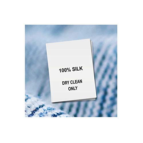 100% Silk Wash Care Labels - Content and Care Tags (Qty. 100)