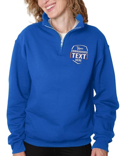 Custom Embroidered Quarter-Zip Pullover