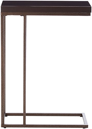 Monarch Specialties , Accent Table, Bronze Metal, Cappuccino #TOP1