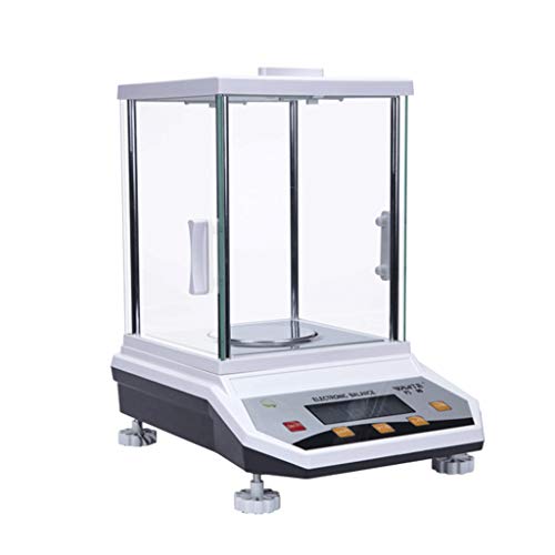 Báscula electrónica de precisión 500g 0.001g blanco miniatura 3