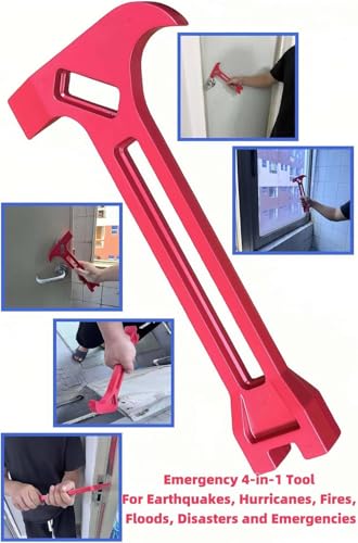 Emergency Tool Gas & Water Shut Off Wrench 4 in 1 for Earthquakes, Hurricanes, Fires, Floods, Disasters and Emergencies, Gas & Water Turn Off Tool - Survival & RescueTools