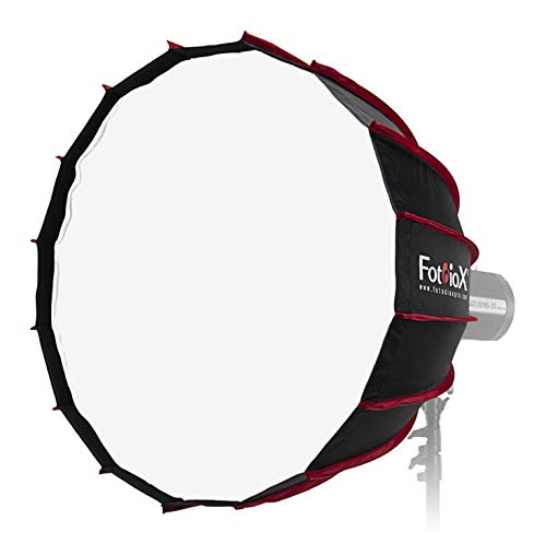 Fotodiox 28in EZ-Pro DLX Parabolic Softbox with Bowens Gemini & Calumet Travelite Compatible Speedring - Quick Collapsible 28in (70cm) Softbox with Silver Reflective Interior with Double Diffusion