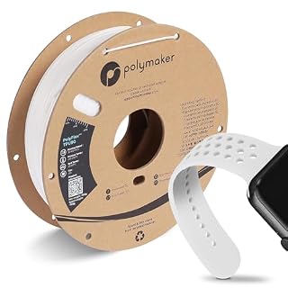 Polymaker PolyFlex TPU90 3Dプリンターフィラメント ショア 90A 1.75mm径(750g)ホワイト