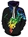 Produktbild AIDEAONE Jungen 3D Druck Halloween Schädel Hoody Kapuzenpullover Langarm Hooded Sweat Sweatshirt Kapuzenpulli