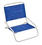 RIO beach Wave 1-Position Beach Folding Sand Chair, Blue Water, 5.5', Model: SC560-1822-1