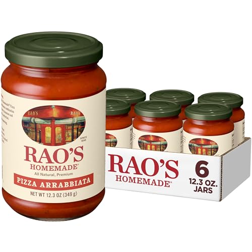 Image of Rao's Homemade Arrabbiata Pizza Sauce Made with Italian Tomatoes, 12.3 oz (Pack of 6)