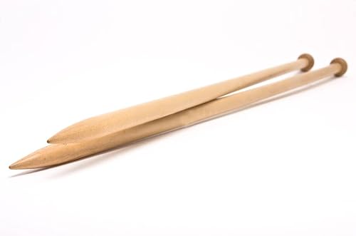 Miniatura 3 de US Size 50 - Agujas de tejer de haya hechas a mano de primera calidad  Suministros y accesorios para tejer  Nagina International