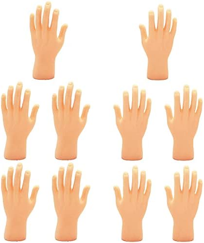 Yolococa Tiny Hands 손가락 작은 손가락 인형 미니 손가락 손 미니어처 작은 손 틱톡 10피스 — 사진 6