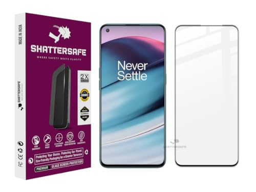 Image of Oleophobic Tempered Glass Compatible For Oneplus Nord CE 5G / Nord 2 5G / Nord /Nord 2T [Pack of 1]. Edge To Edge Full Screen Protection With Easy Installation Kit & Case Friendly Fit.