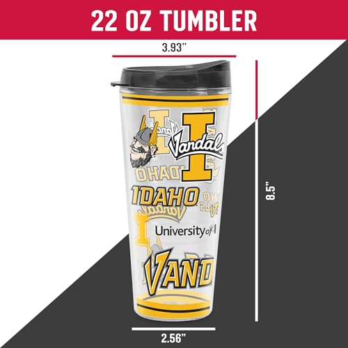 Image of Rico Industries NCAA College Double Wall Mayhem 16oz Or 20oz Tritan Tumbler W Lid