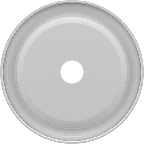 Ekena Millwork Cmp22Tr Traditional Thermoformed Pvc Ceiling Medallion (Fits Canopies Up To 13 1/2"), 22"Od X 3 1/2"Id X 1 1/2"P #TOP3