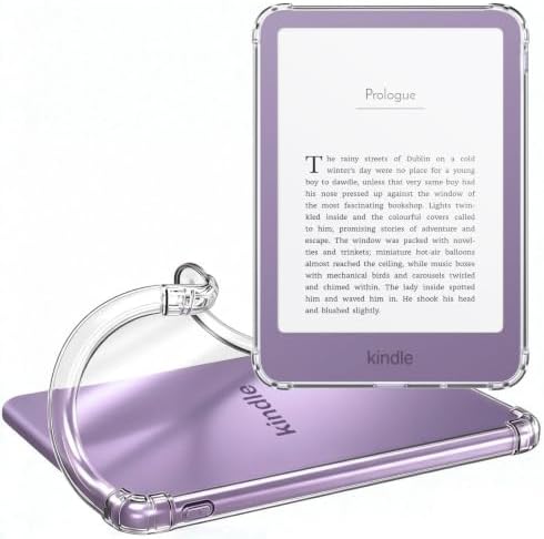 MoKo Clear Case for 6" Amazon Kindle Basic 12th Generation 2026, Clear