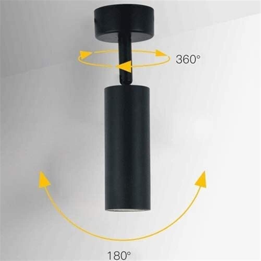 Wall Lamp Adjustable Spotlight Mounted Ceiling Lights Ceiling Light White Swiveling Spots Round Accent Lamp Aluminum Lighting Fixture Inhtsdoor Led,