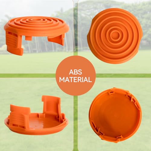 AOIT 50019417 WA0007 Weed Eater Replacement Spools Cap Covers, 50022833 Trimmer Line Cover for Worx WA0007 WG105 WG108 WG119 - Weed Eater Spool Cap Replace 50023982, SP50019417W, 50014091, 3 Pack