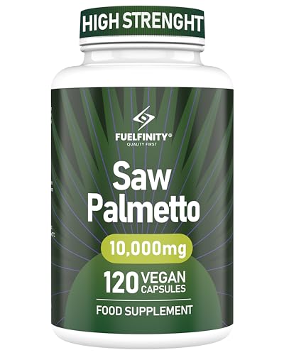 Tested Pure Saw+ | 10,000 mg Maximum Strength Serving | Fast Absorption 120 Capsules | One Ingredient | for Mens Health, Strength, Performance, Natural Supplement