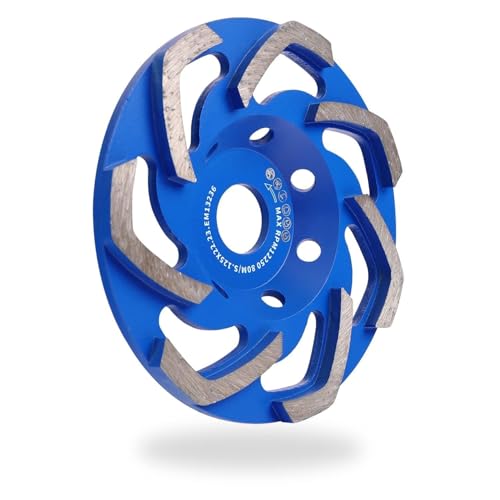 Diment Power Disco Desbaste Diamante 125 x 22,23 mm. Muela para amoladoras angulares.para Hormigón, Granito, Piedra, Mampostería - imagen 3