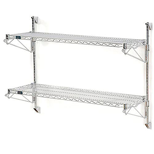 Nexel Poly-Green Wall Mount Wire Shelving, 60