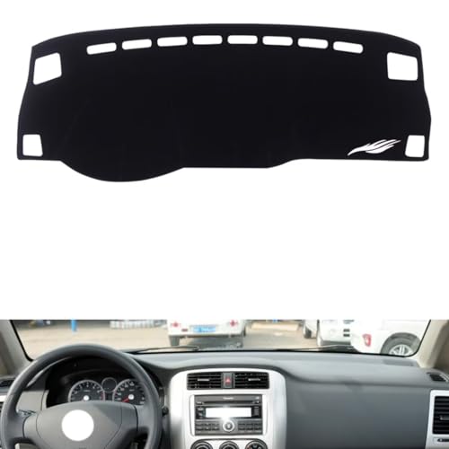 leather dash board cover mat Compatible with Suzuki Liana A6 （no clock） ，dashboard cover(Black)