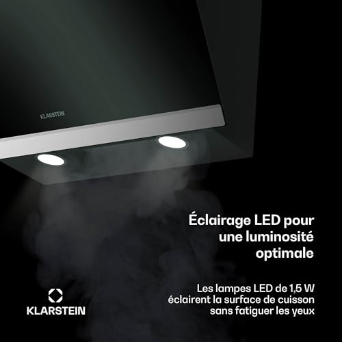 Hotte Aspirante Klarstein FlashLine 60 cm – 524 m³/h, 100 W, Tactile - vue 8