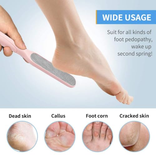Image of Fu Store 2 Pack Foot Files Callus Remover Foot Rasp Dual Sided Foot File