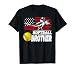 Softball Brother US Flag Funny Vintage Softball Lovers T-Shirt