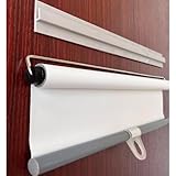 Fonctionnement flexible : ce store enrouleur rétractable dispose d'un mécanisme à ressort fiable logé dans un tube métallique durable de 2 cm, assurant une fonctionnalité fluide et stable. La tige inférieure est facilement