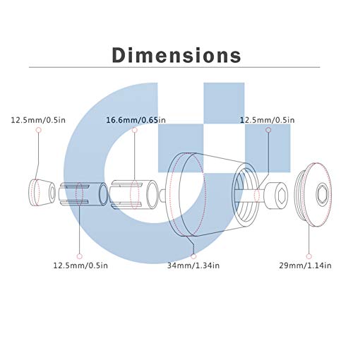 BHLTG Manopole per manubri Moto per Hon&da VFR800