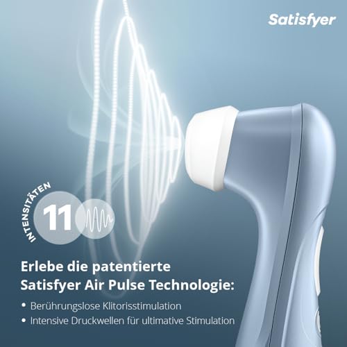 Satisfyer Pro 2 Vibrator Dildo | Leise Starke Klitoris-Stimulation | Sex-Spielzeug Geschenk für Frauen | Extrem Erotisches Sexspielzeug | Druckwellenvibrator | Stimulator Toy Damen