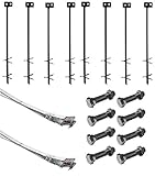 Mobile Home Part Set of 8 Auger Anchors; 8 - 8 ft Tie Down Strap, & 8 Bolts