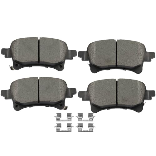 Image of SCITOO D2233-9472 Disc Brake Pads Sets Rear Ceramic Brake Pads w /Hardware | For Jeep For Gladiator 2020-2023,For Wrangler 2021-2023