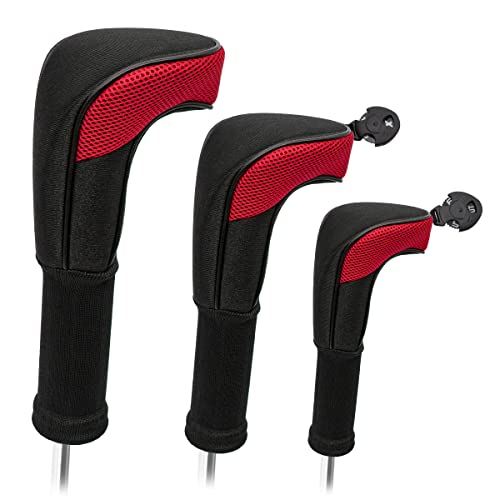 Barudan Golf Headcovers Set Golf Driver Headcover Fairway Hybrid Head Cover