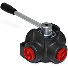 Hydraulic Rotary Diverter Valve, 4 Way, Open Center, 24 GPM, #10 SAE Ports