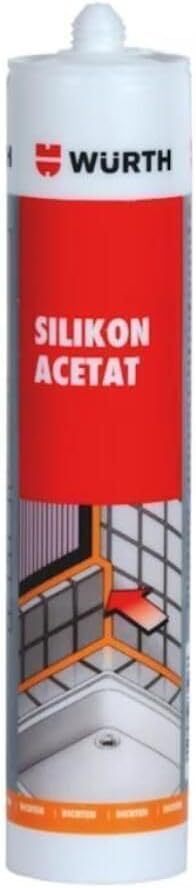 Würth Silikon Asetat Şeffaf 310 ml