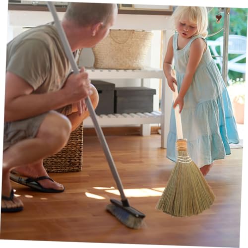 BESTYASH Miscanthus Geflechtbesen Mais Garagenbesen Weichborstenbesen Vietnamesischer Besen Strohbesen Zum Kehren Im Freien Besen Zum Kehren Im Innenbereich Naturbesen Schneebesen – Bild 6